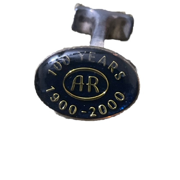 Vintage NOS Austin Reed Cuff Links 100 Years Commemorative 1900-2000 Hard Case - Picture 6 of 6